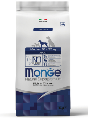 Monge Dog Medium корм для взрослых собак средних пород (фото)