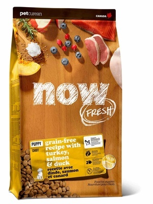 NOW FRESH holistic беззерновой корм для щенков с индейкой, уткой и овощами, Fresh Puppy Recipe Grain Free (фото)