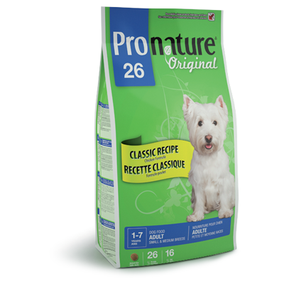Pronature 26 для взрослых собак мелких и средних пород Original