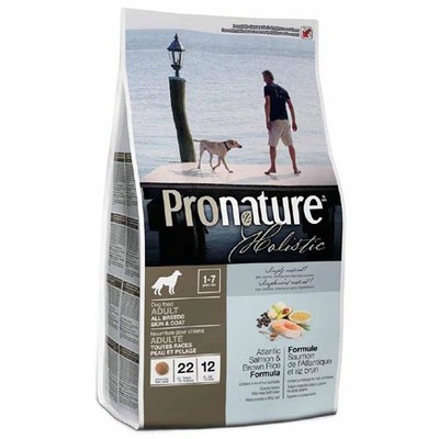 Pronature Холистик сухой корм для собак для кожи и шерсти лосось с рисом