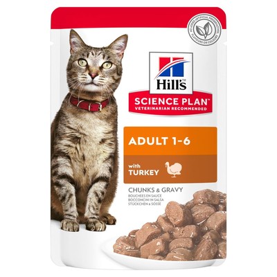 Hill`s        , Science Plan Feline Adult with Turkey, 85 .  12 .