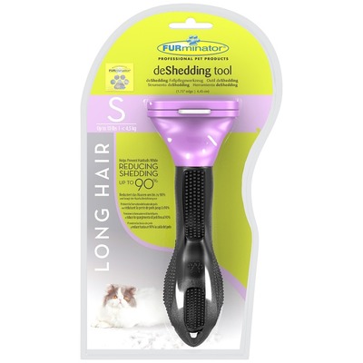 Furminator фурминатор Long Hair Small Cat для маленьких кошек длинношерстных пород 4 см