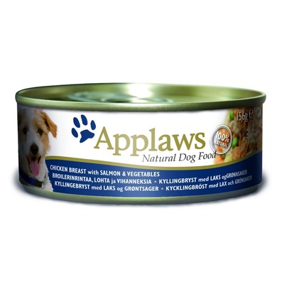 Applaws консервы для собак с курицей, лососем и рисом, 156 гр