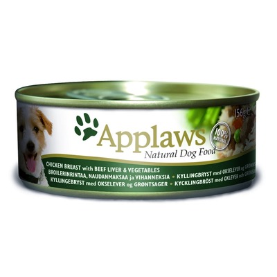 Applaws консервы для собак с курицей, говядиной, печенью и овощами, 156 гр