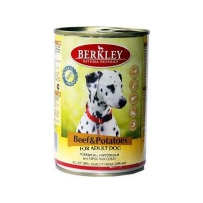 Berkley говядина с картофелем, консервы для взрослых собак, 400 гр.