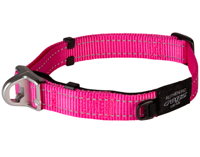 Rogz ошейник Utility с системой безопасности Quick Release Magnetic Collar, цвет розовый (фото)