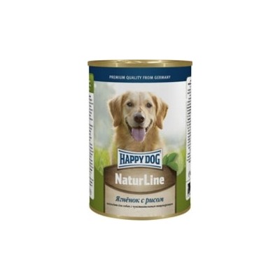 Happy Dog Ягненок с рисом консервы для взрослых собак, 400 гр.