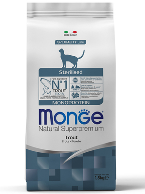 Monge Cat Monoprotein Sterilised Trout       ()