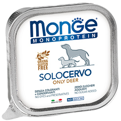 Monge Dog Monoproteino Solo паштет из оленины 150 г (фото)
