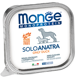 Monge Dog Monoproteino Solo паштет из утки 150 г (фото)