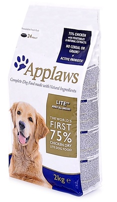 Applaws Lite, беззерновой корм для взрослых собак всех пород, облегченный, курица/овощи