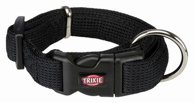 Trixie Ошейник Comfort Soft с пластиковой застёжкой, цвет черный