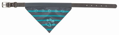 Trixie Ошейник с галстучком Nylon (с банданой), цвет графит