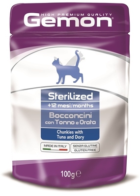 Gemon Cat Pouch Sterilised          100