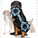Tuffy супер прочная игрушка для собак Буксир для перетягивания с шестеренками, голубой камуфляж , прочность 9/10, Ultimate Tug-O-Gear Camo Blue