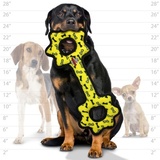 Tuffy супер прочная игрушка для собак Буксир для перетягивания с шестеренками, желтый, прочность 9/10, Ultimate Tug-O-Gear Yellow Bone