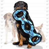 Tuffy супер прочная игрушка для собак Буксир для перетягивания тройной, голубой камуфляж, прочность 9/10, Ultimate 3WayTug Camo Blue