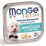 Monge Dog Fresh консервы для собак треска 100г