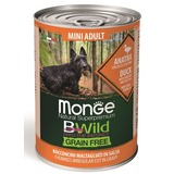 Monge Dog BWild Grainfree ADULT MINI консервы из утки с тыквой и кабачками для собак мелких пород 400г