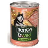 Monge Dog BWild Grainfree ADULT консервы из лосося с тыквой и кабачками для собак всех пород 400г