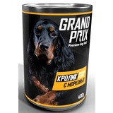 Grand Prix Консервированный корм для собак аппетитные кусочки кролик с морковью в соусе 400 гр