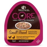 Welness Core SMALL BREED консервы из курицы с уткой, горошком и морковью для собак мелких пород