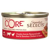 Core SIGNATURE SELECTS консервы из говядины с курицей в виде кусочков в соусе для кошек