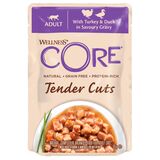 Welness Core TENDER CUTS паучи из индейки с уткой в виде нарезки в соусе для кошек