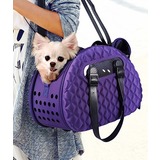 Ibiyaya  -      6   Diamond Deluxe Pet Carrier  Dark Purple