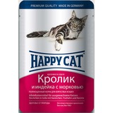 Happy Cat Кролик и индейка - полноценный корм для взрослых кошек всех пород и возрастов
