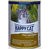 Happy Cat Утка с цыпленком - полноценный корм для взрослых кошек всех пород и возрастов