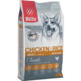 Blitz: сухой корм для собак всех пород с курицей и рисом Classic Chicken & Rice Adult Dog All Breeds