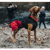 Hunter утепленная куртка для собак Uppsala Extreme- для самой холодной погоды, антрацит/красный