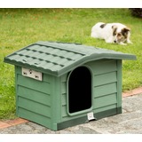BAMA PET будка для собак BUNGALOW L, пластик, зеленая