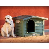 BAMA PET будка для собак BUNGALOW M, пластик, зеленая