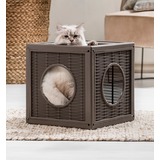 BAMA PET домик для кошек QUBLO 35x35x35h см, бежевый