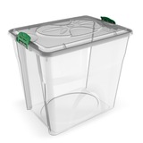 BAMA PET контейнер для хранения 10-12 кг корма SIM BOX 32л 40x30x37h см, прозрачный