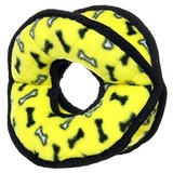 Tuffy Супер прочная игрушка для собак Мяч-кольцо четырехсторонний, желтый