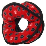 Tuffy супер прочная игрушка для собак Мяч-кольцо четырехсторонний, красный, прочность 9/10, Ultimate 4WayRing Red Paw