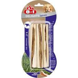 8 in 1 Delights Sticks жевательные палочки с говядиной для собак, 3шт. х 13 см