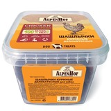AlpenHof Шашлычки куриные деликатесные для собак, пластиковый контейнер
