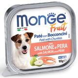 Monge Dog Fruit консервы для собак с лососем и грушей 100г