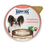 Happy Dog Natur Line консервы для собак паштет Телятина с индейкой