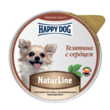 Happy Dog Natur Line консервы для собак паштет Телятина с сердцем