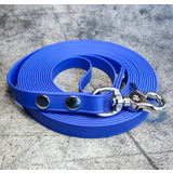 R-Dog Поводок из мягкого биотана Adjustable (Biothane USA), стальной карабин "клещи", цвет синий