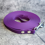 R-Dog Поводок из мягкого биотана Гекса, стальной карабин для собак до 15 кг, цвет фиолетовый