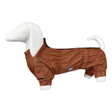 Darell дождевик для собак (порода такса, корги), цвет медный, на гладкой подкладке