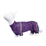Darell дождевик для собак, темно-фиолетовый, для породы корги (на девочку)