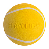Playology хрустящий жевательный мяч SQUEAKY CHEW BALL с пищалкой и с ароматом курицы, желтый