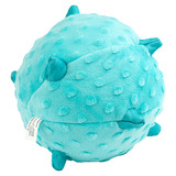 Playology сенсорный плюшевый мяч для щенков PUPPY SENSORY BALL с ароматом арахиса, голубой